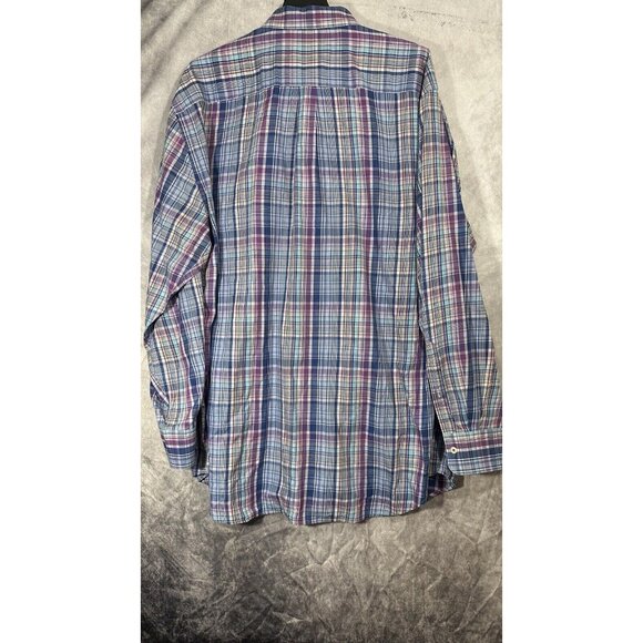 peter millar long sleeve button down Blue Multicolor Long Sleeve Men’s 2XL - Picture 9 of 11